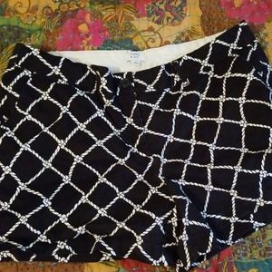 Navy with white rope shorts